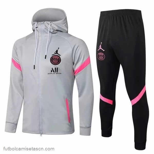 Chaqueta Con Capucha Paris Saint Germain 2021/22 Gris Negro